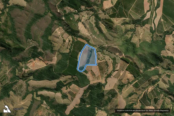 Imagem de satélite de Fazenda Confusão - Parte 3 em Vargem Bonita - MG