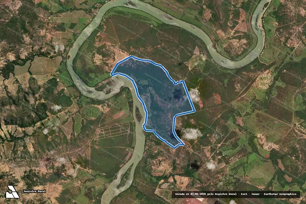 Imagem de satélite de FAZENDA CARAPIÁ em Três Marias - MG