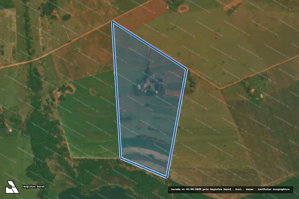Imagem de satélite de Assentamento Estadual Nova do Pontal PA0098S00Q00L105 - PA0098S00Q00L105 em Rosana - SP