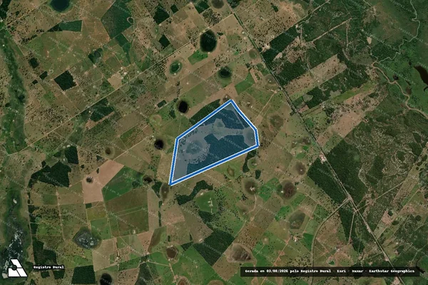 Imagem de satélite de Fazenda Mariana - Parcela 1 em Cáceres - MT