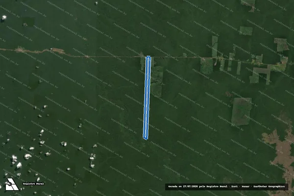 Imagem de satélite de FAZENDA CANAÃ – GLEBA ABELHAS