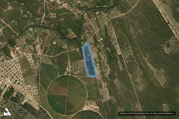 Imagem de satélite de FAZENDA SÃO DOMINGOS II - Gleba 02 em Águas Vermelhas - MG
