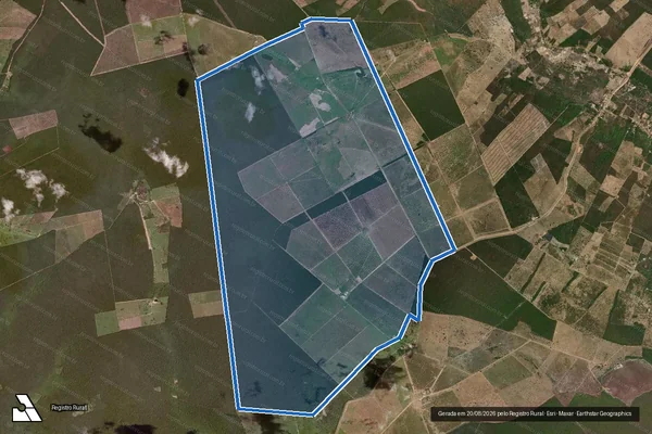 Imagem de satélite de FAZENDA BURITY em Santa Rita de Cássia - BA