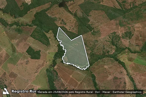 Imagem de satélite de FAZENDA SANTA MARIA - Gleba 02 em São Miguel do Araguaia - GO