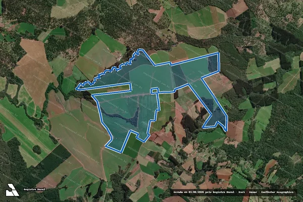 Imagem de satélite de Fazenda Paciência - Parte 7 em Canoinhas - SC