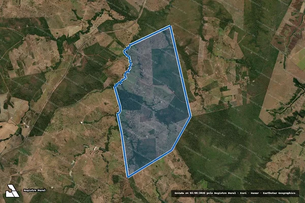 Imagem de satélite de FAZENDA SUCUPIRA, GL. 01, LOTE 67, GL. 02, LOT. TODOS OS SANTOS em Miracema do Tocantins - TO