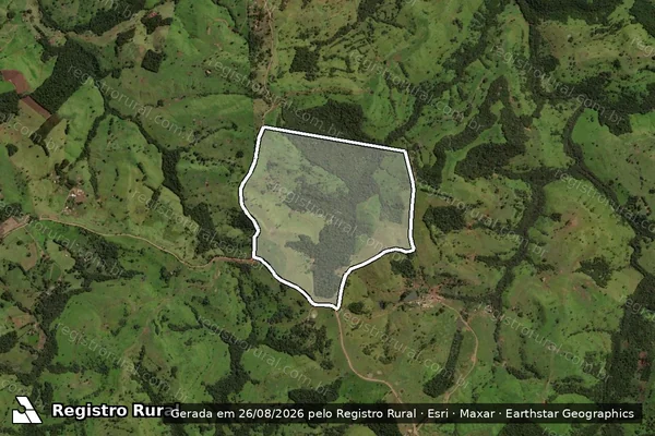 Imagem de satélite de Fazenda Divinal - Parte 1 em Laranjal - PR