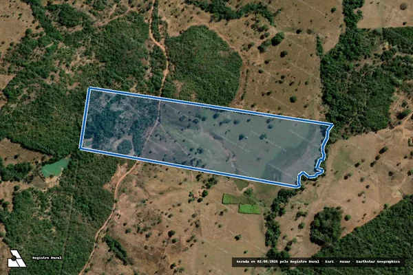 Imagem de satélite de FAZENDA "BOM JESUS DOS OLHOS D ÁGUA" - PARCELA_01 em Mara Rosa - GO