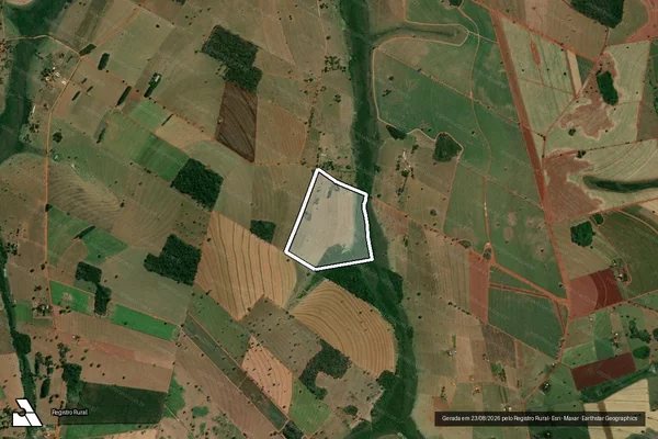 Imagem de satélite de FAZENDA SANTA RITA?ÁREA B? - PARTE 2 em Ouroeste - SP