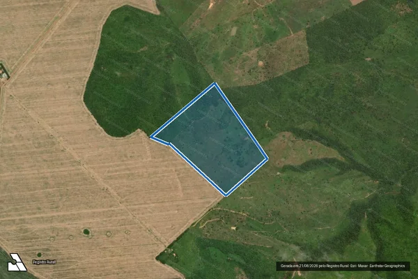 Imagem de satélite de FAZENDA CÉU AZUL - 001 em Cidelândia - MA