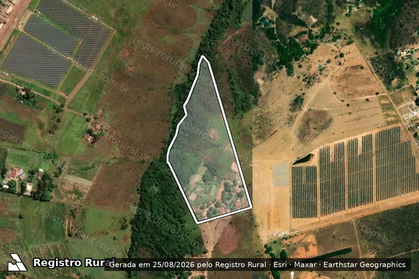 Imagem de satélite de GLEBA 03, LOTE 462-PICAG-DF - Parte B em Brasília - DF