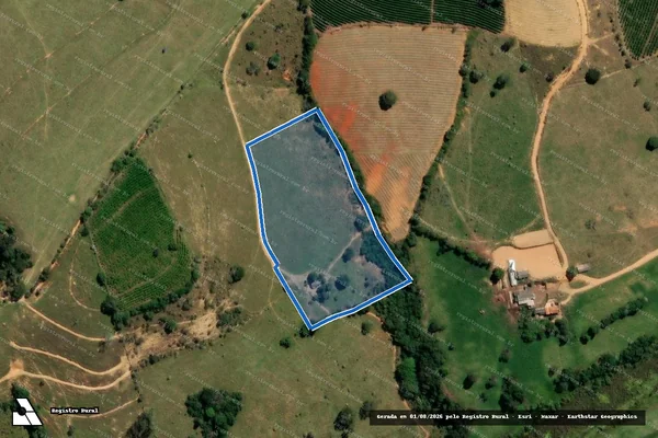 Imagem de satélite de FAZENDA PÂNTANO - Parte 1 em Cristais - MG