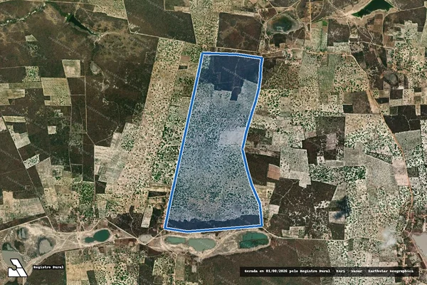Imagem de satélite de FAZENDA CARLOS DA CUNHA - Parte 1 em Palhano - CE