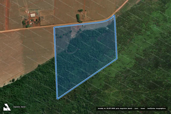 Imagem de satélite de Lote Rural 15-A, Gleba 05, PIC PAR - Parcela 1 em Pimenteiras do Oeste - RO