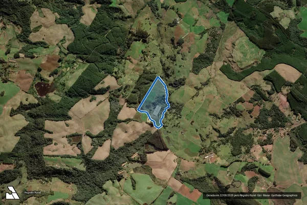Imagem de satélite de FAZENDA SANTA LÚCIA - Parte 1 em Fraiburgo - SC