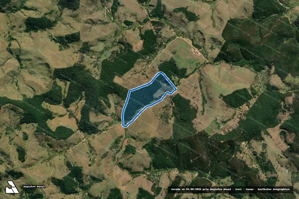 Imagem de satélite de Sítio Santa Rita de Cássia - PARCELA 01 em São Luiz do Paraitinga - SP