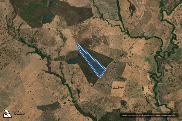 Imagem de satélite de Faz. Estrela I - PARCELA 03 em Monte Alegre de Goiás - GO