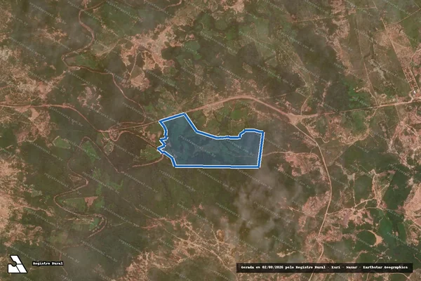 Imagem de satélite de FAZENDA QUEBRADAS - Gleba 01 em Urucuia - MG