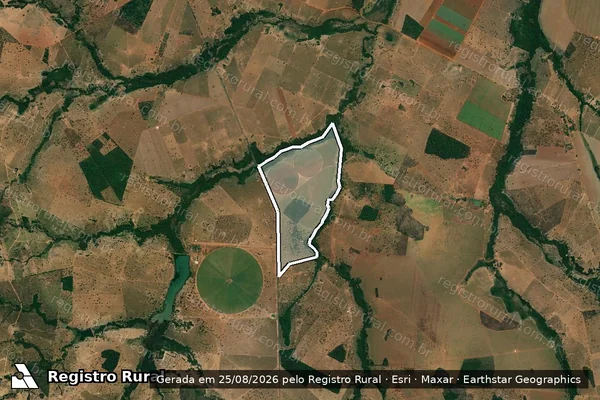 Imagem de satélite de FAZENDA BAIXA FRIA / Gleba 02 em Santa Fé de Goiás - GO