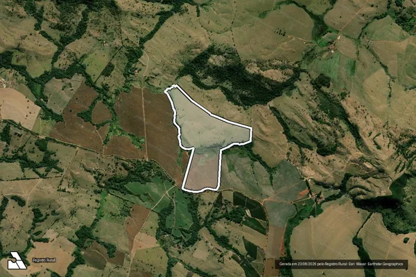 Imagem de satélite de FAZENDA SANT ANA - 001 em Passos - MG
