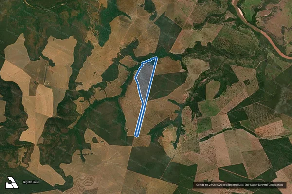 Imagem de satélite de FAZENDA BOM SUCESSO - Parte 1 em Pontal do Araguaia - MT