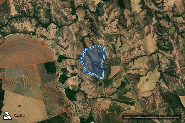 Imagem de satélite de FAZENDA CERCADO em Uruana de Minas - MG