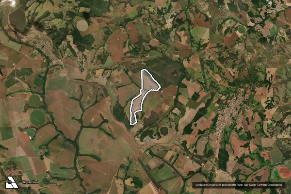 Imagem de satélite de FAZENDA PAIVA - 01 em Silvânia - GO