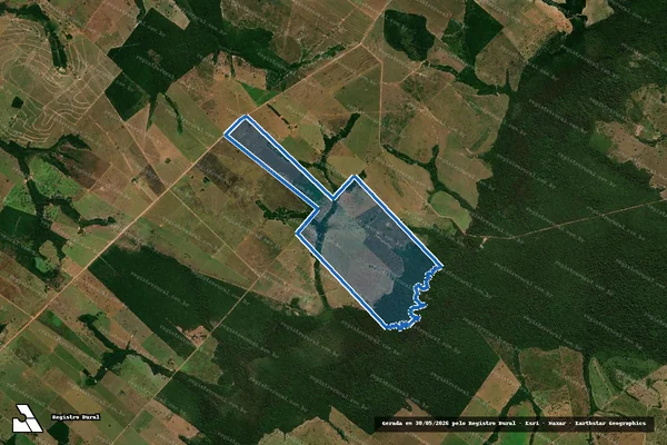 Imagem de satélite de Lote Santo André - Gleba 02 - PARCELA REMANESCENTE em Arenápolis - MT
