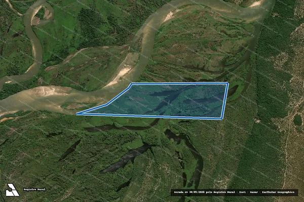 Imagem de satélite de Fazenda Ararinha ? Desmembramento - LOTE 18 em Novo Santo Antônio - MT