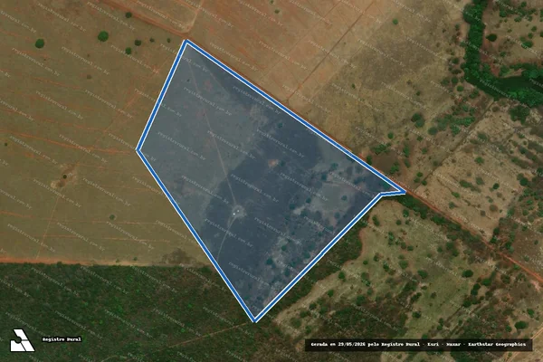 Imagem de satélite de FAZENDA SANTA FILOMENA DAS ÁGUAS - Parte 19 em Barra do Garças - MT