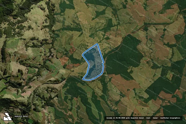 Imagem de satélite de Sítio Alto da Serra - B - Parcela 1 em Cantagalo - PR
