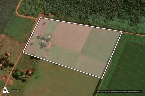 Imagem de satélite de PROJETO DE ASSENTAMENTO SANTO ANTÔNIO - Lote 537 em Itaquiraí - MS