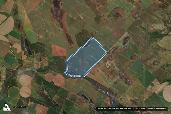 Imagem de satélite de Fazenda Lagoa dos Patos - 001 em Paracatu - MG