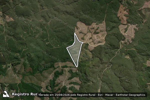 Imagem de satélite de Fazenda Canastrão - Parcela 3 em Jaguariaíva - PR