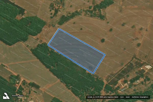 Imagem de satélite de Estância Santa Luzia - Parcela 1 em Mirassol - SP