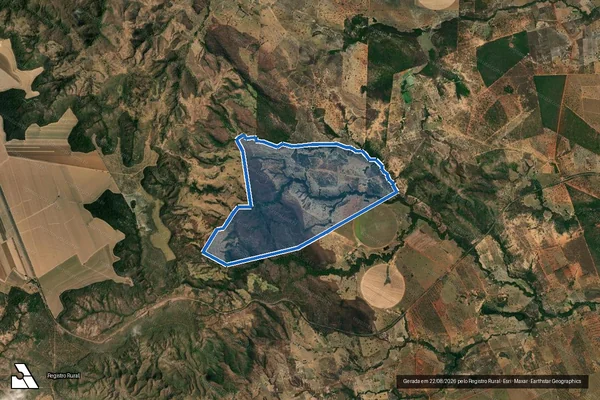 Imagem de satélite de FAZENDA DA ROÇA, SÃO MIGUEL, MULUNGU, CHUPEIRO E CAPA - 001 em Arinos - MG