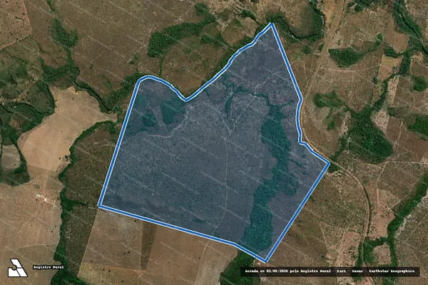 Imagem de satélite de FAZENDA CAPIVARA, LOTEAMENTO DATA ROMA - Parte 1 em Tupiratins - TO