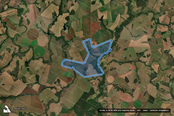 Imagem de satélite de Fazenda Grande, lugar denominado "Fazenda União? - Parte 1 em Jandaia - GO