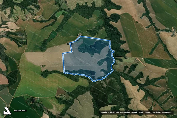 Imagem de satélite de Fazenda Santa Fé - Parcela 1 em Arapoti - PR