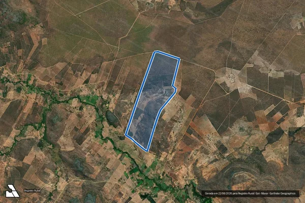 Imagem de satélite de Fazenda Geral Ressaca, no lugar denominado São José das Traíras - Gleba I em Manga - MG
