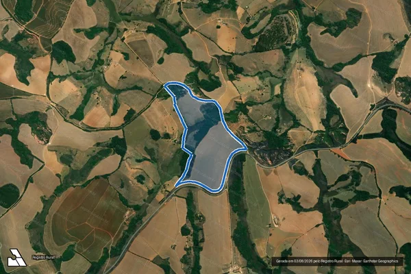 Imagem de satélite de Fazenda São Luiz - GLEBA 1 em Nazareno - MG