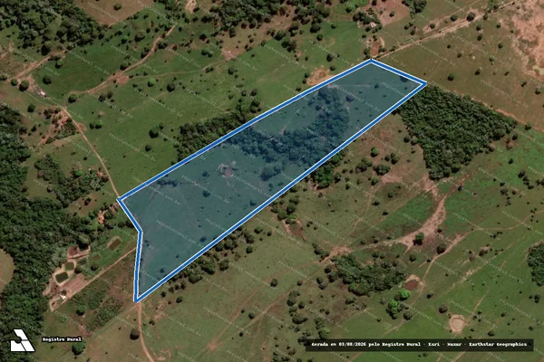 Imagem de satélite de Fazenda Santa Luzia II (Remanescente) - Parcela 1 em Rondonópolis - MT