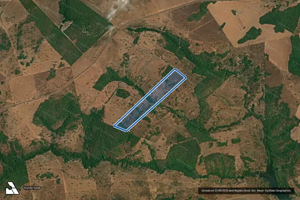 Imagem de satélite de FAZENDA SANTA ANA - 001 em Araguaçu - TO