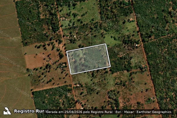 Imagem de satélite de FAZENDA NOVA ALIANÇA - LOTE 17 em Terenos - MS