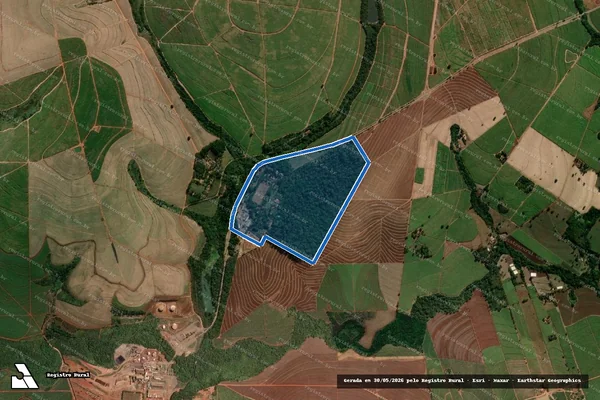 Imagem de satélite de FAZENDA SAO FRANCISCO DO ITAQUERE - Parte 1 em Nova Europa - SP