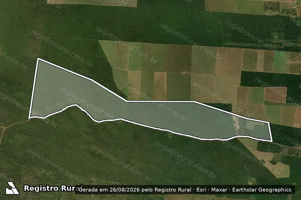 Imagem de satélite de FAZENDA OURO BRANCO - Parte 1 em Parnarama - MA