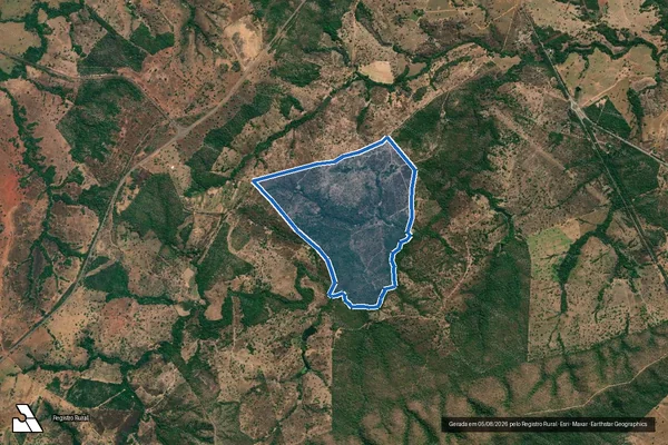 Imagem de satélite de FAZENDA BOA VISTA - Parcela 1 em Minaçu - GO