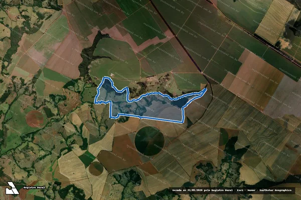 Imagem de satélite de FAZENDA SANTA RITA - Matrícula 12.278 em Sacramento - MG