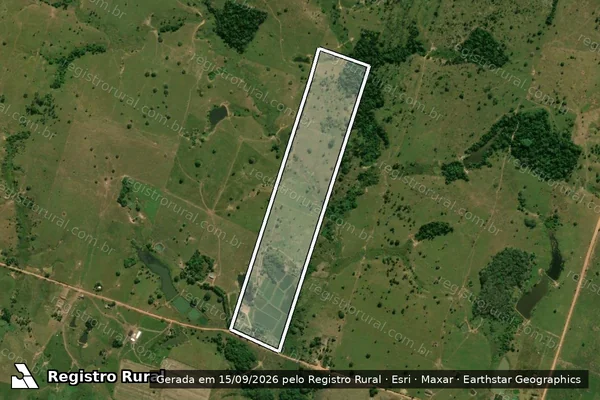 Imagem de satélite de LOTE 08 GLEBA 01-A PIC OURO PRETO - Parcela 1 em Ji-Paraná - RO