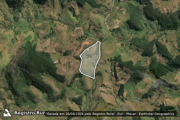 Imagem de satélite de FAZENDA LIMOEIRO - FAZENDA LIMOEIRO ? GLEBA 8 em Tombos - MG
